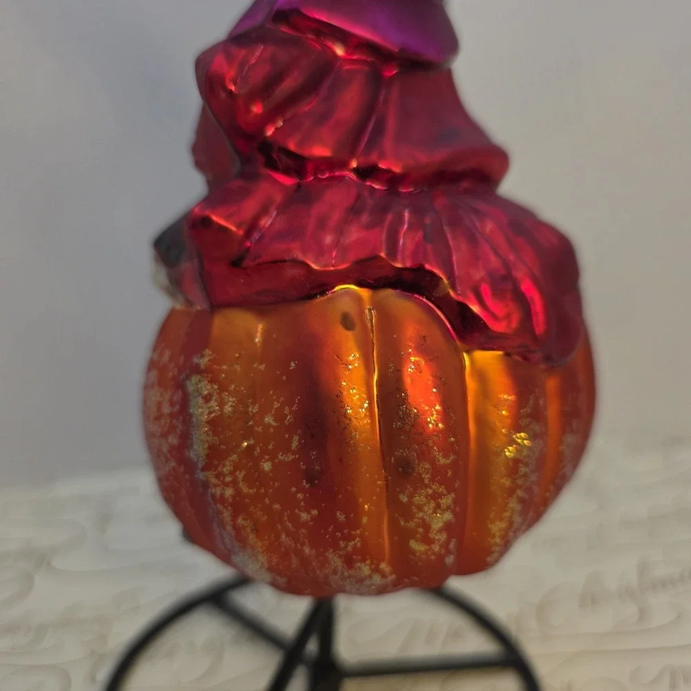 Christopher Radko Sit A Spell Witch Pumpkin Cat Halloween Ornament 1999 99-081-0